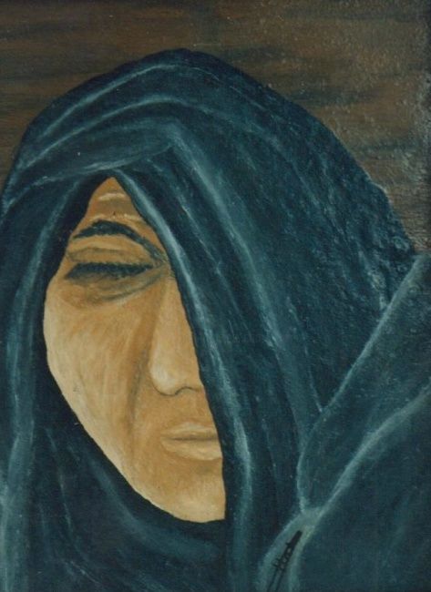 Peinture intitulée "Berbère  Halima Cha…" par Halima Echaoui, Œuvre d'art originale