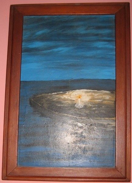 Pittura intitolato "Perdue au milieu de…" da Halima Echaoui, Opera d'arte originale