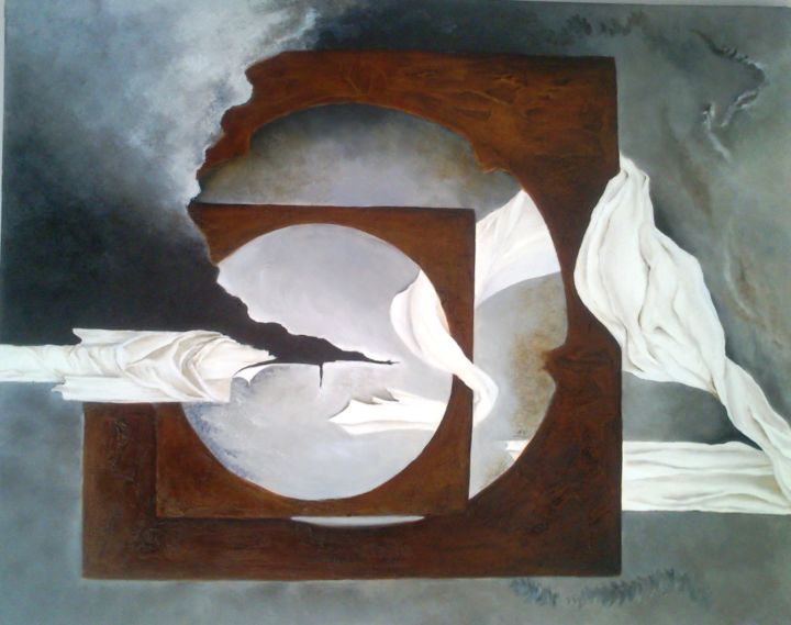 Peinture intitulée "L'Etole" par Tilou, Œuvre d'art originale, Huile