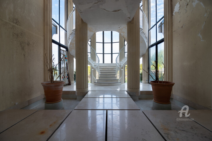 Fotografie getiteld "Palais Roswell - Fr…" door Time Machine, Origineel Kunstwerk, Digitale fotografie Gemonteerd op Alumini…