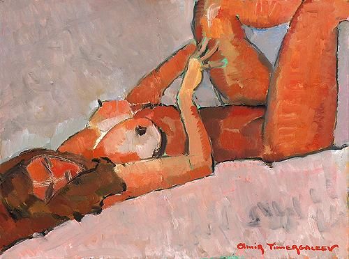 Pintura titulada ""Naked"" por Amir Timergaleiev, Obra de arte original