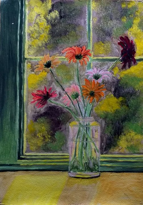 Painting titled "amintiri" by Timofei Gorea, Original Art, Oil