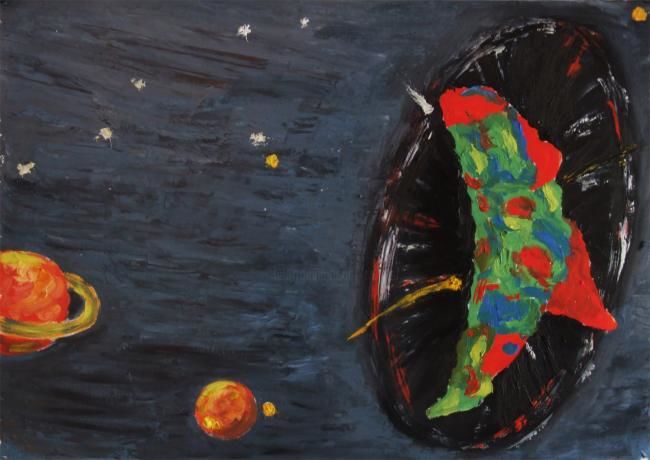 Painting titled "MOLDOVA  FEBRUARIE2…" by Timofei Gorea, Original Artwork