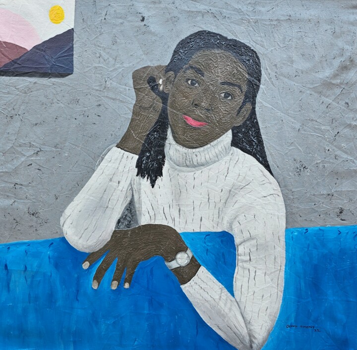 Malarstwo zatytułowany „Renewer” autorstwa Timothy Olaniyi, Oryginalna praca, Akryl