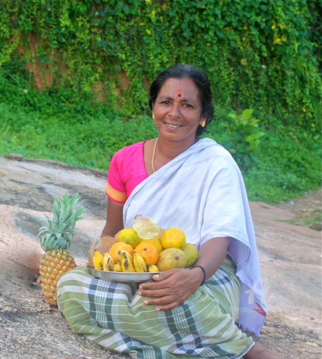 Photography titled "Beach Seller, Chowa…" by Tina Lane, Original Artwork