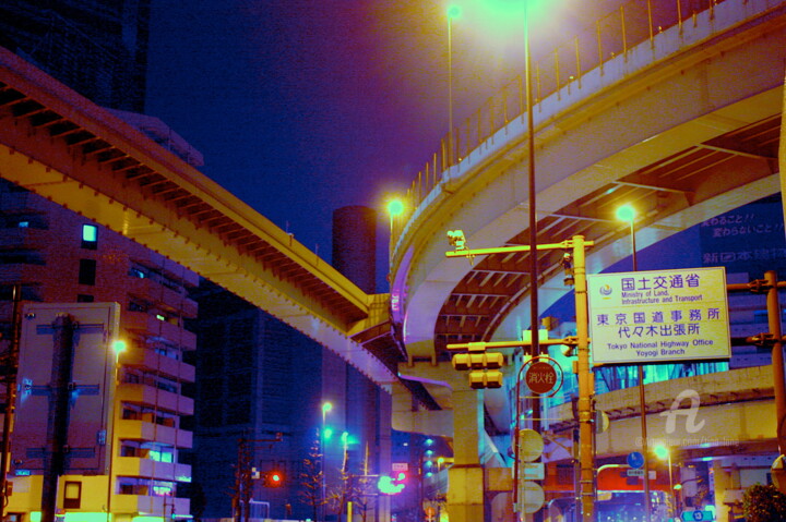 Фотография под названием "Night Walk Shinjuku" - Tina Lane, Подлинное произведение искусства