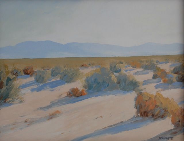 Schilderij getiteld "MOJAVE SUMMER MORNI…" door Tina Bluefield, Origineel Kunstwerk