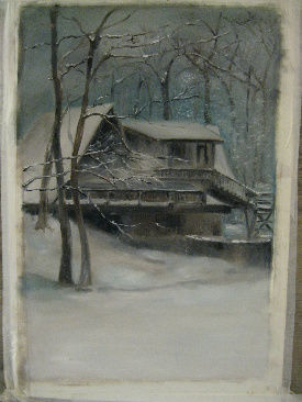 Painting titled "winter.jpg" by Tina Hale, Original Artwork