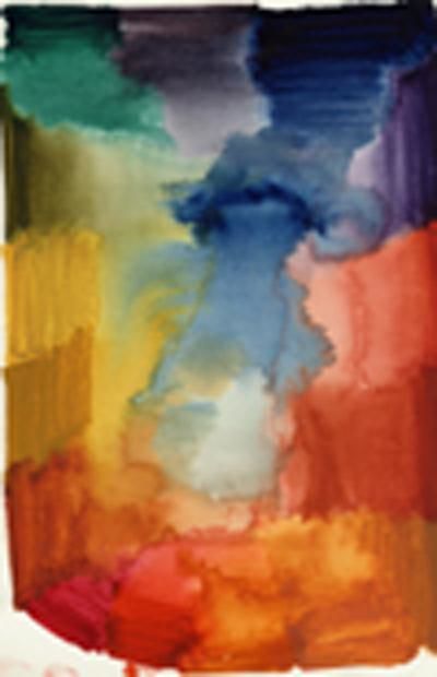 Pittura intitolato "Etude Aquarelle 3" da Tine K, Opera d'arte originale
