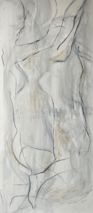 Картина под названием "Mirrored Desires" - Tiny De Bruin, Подлинное произведение искусства, Акрил Установлен на Алюминий