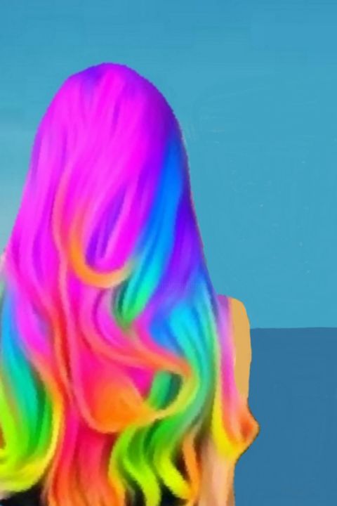 Digitale Kunst getiteld "Rainbow.jpg" door Yk Tiong, Origineel Kunstwerk, Anders