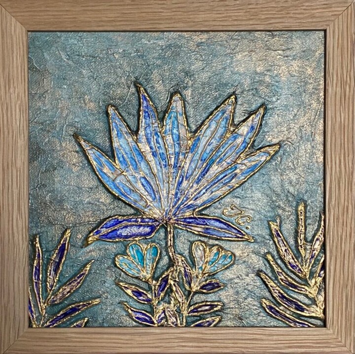 Painting titled "The blossoming" by Tiphanie Canada, Original Artwork, Acrylic