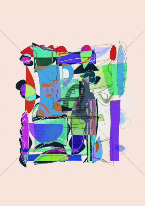 Grafika cyfrowa / sztuka generowana cyfrowo zatytułowany „Abstract 2.0 still” autorstwa Joost Hogervorst, Oryginalna praca