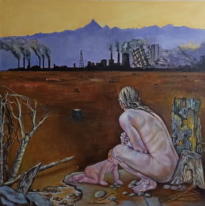 Schilderij getiteld ""Sradicati"" door Nicoletta Nava, Origineel Kunstwerk, Olie