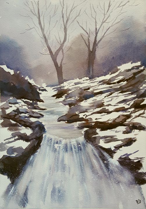 Inverno 23 Painting By Tito Fornasiero Artmajeur