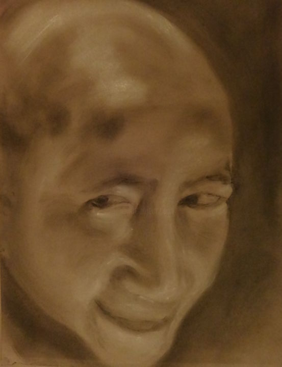 Peinture intitulée "Portrait 8" par Titus, Œuvre d'art originale, Pastel