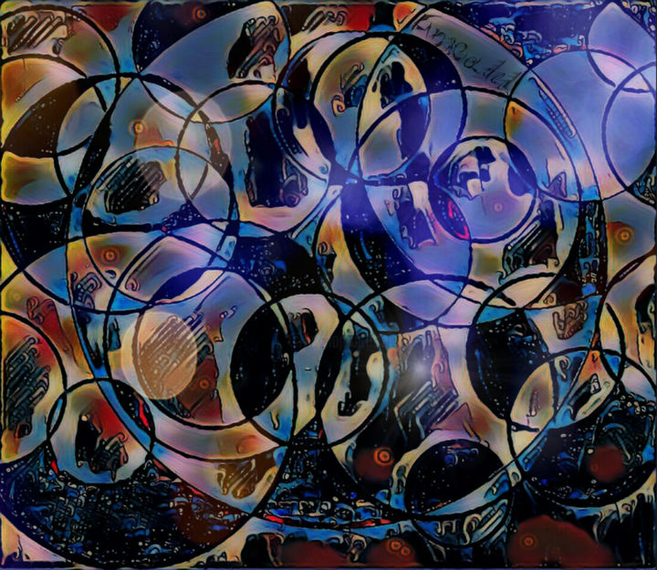 Digitale Kunst mit dem Titel "Nightride" von Unleaded, Original-Kunstwerk, Digitale Malerei