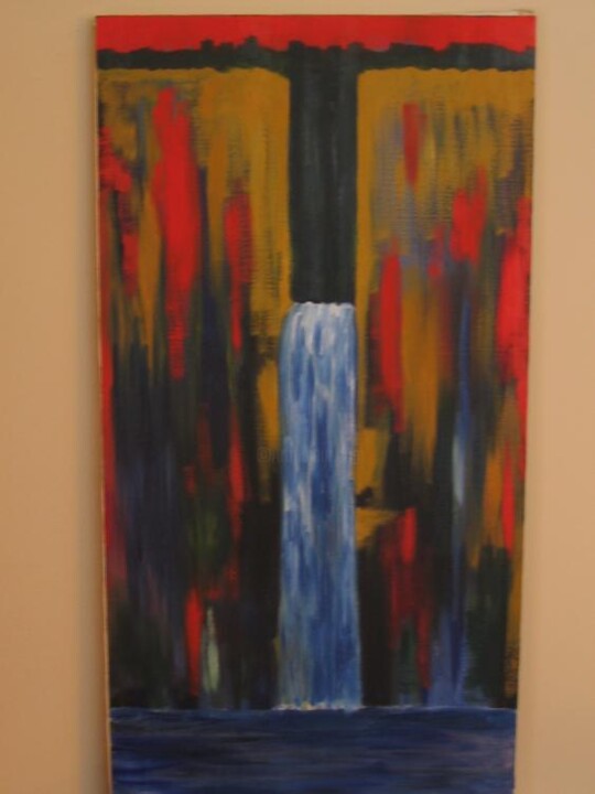 Painting titled "falls study" by Terry Lawver, Original Artwork