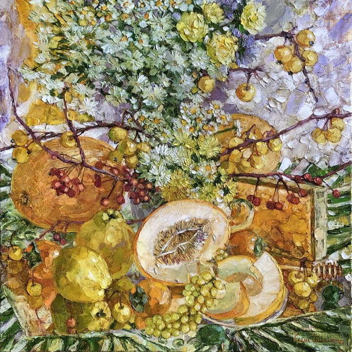 Картина под названием "Honey" - Olga Sedykh, Подлинное произведение искусства, Масло