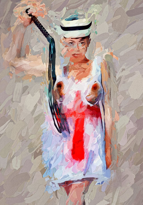 Arts numériques intitulée "Anyone sick" par Tobias Ginski, Œuvre d'art originale, Peinture numérique