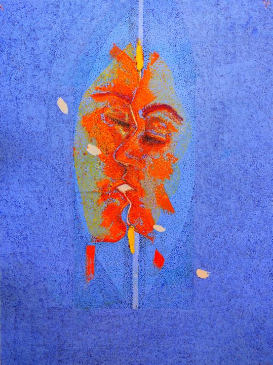 Painting titled "Spirituality" by Antuan Anton Antosha, Original Art, Oil