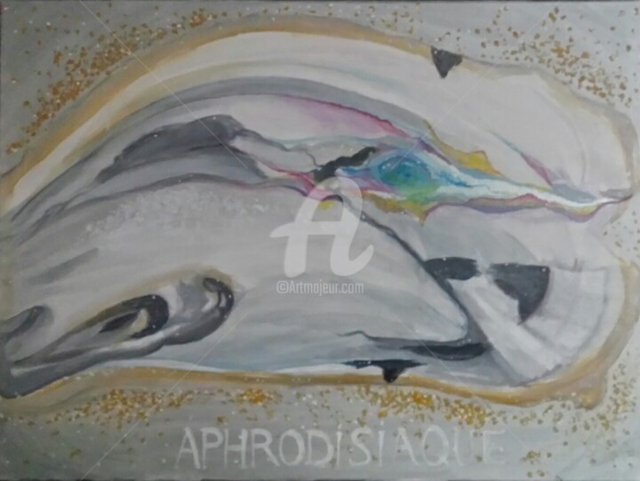 Painting titled "Aphrodisiaque" by Tol Dana, Original Artwork, Acrylic