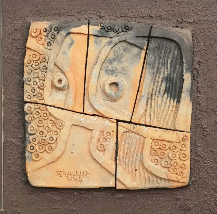 Γλυπτική με τίτλο "Terracotta" από Tola Wewe, Αυθεντικά έργα τέχνης, Πυλός