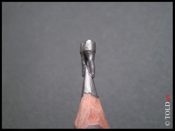 Sculpture intitulée "Tooth" par Toldart, Œuvre d'art originale, Techniques mixtes