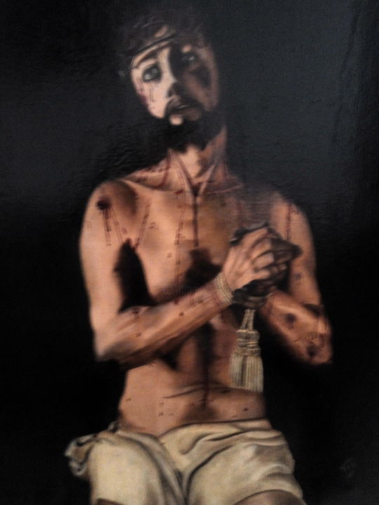 Ζωγραφική με τίτλο "Ntro Padre Jesús de…" από Toli, Αυθεντικά έργα τέχνης, Λάδι