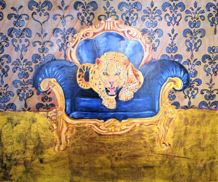 Peinture intitulée ""Jaguar"" par Alexey, Œuvre d'art originale
