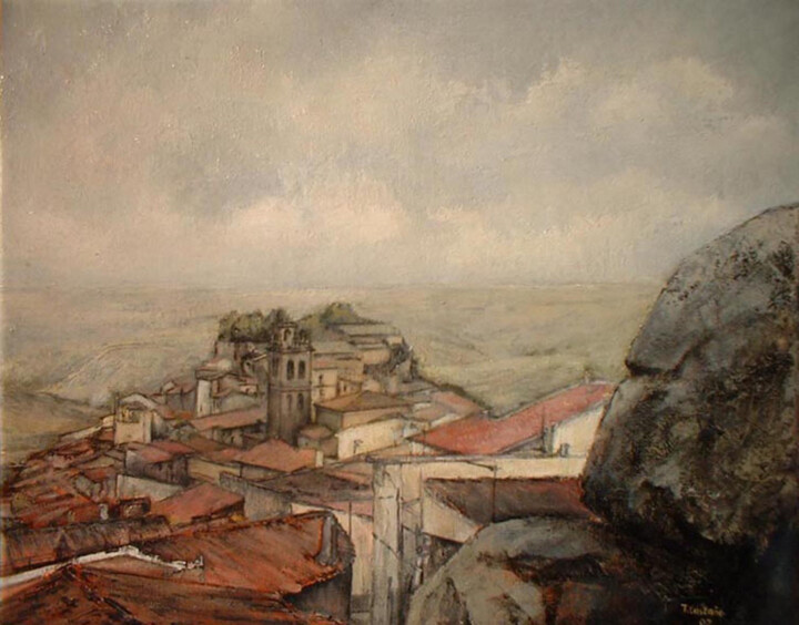「Fermoselle - Vista…」というタイトルの絵画 Tomás Castañoによって, オリジナルのアートワーク, オイル