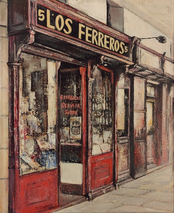 绘画 标题为“Los Ferreros-Madrid” 由Tomás Castaño, 原创艺术品, 油