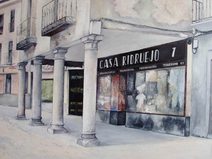 Malerei mit dem Titel "Casa Ridruejo - Are…" von Tomás Castaño, Original-Kunstwerk, Öl