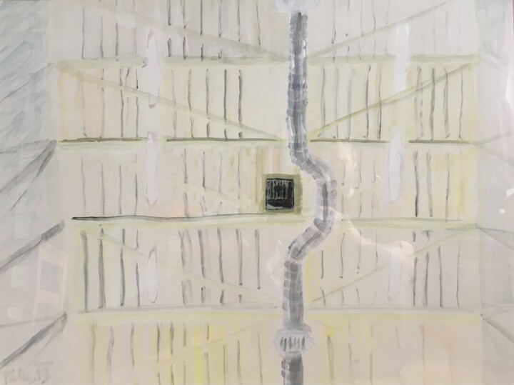 Peinture intitulée "The Factory Ceiling…" par Tomas Mudra, Œuvre d'art originale, Acrylique