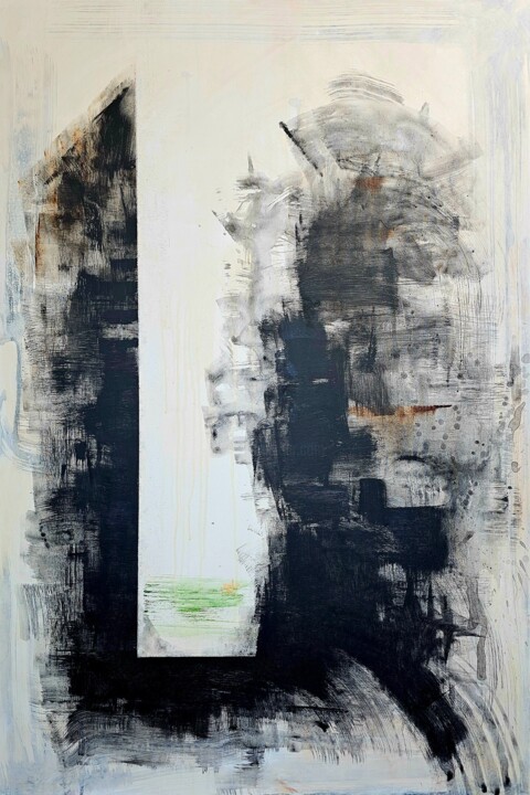Картина под названием "Последняя жизнь на…" - Tomas Ožinskas, Подлинное произведение искусства, Акрил Установлен на Деревянн…