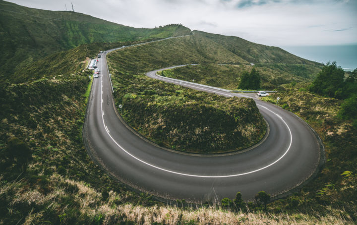 Fotografia intitulada "Snakey Road" por Tomás Vieira, Obras de arte originais, Fotografia digital