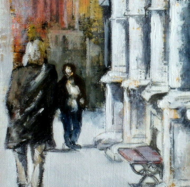 Plaza Del Trigo Aranda De Duero, Malerei von Tomás Castaño Artmajeur