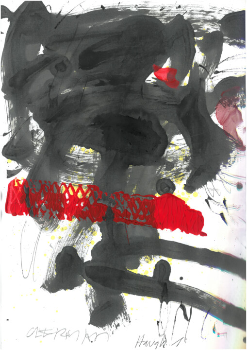 Malarstwo zatytułowany „HARGH 1” autorstwa Tomasz Czermiński, Oryginalna praca, Pigmenty