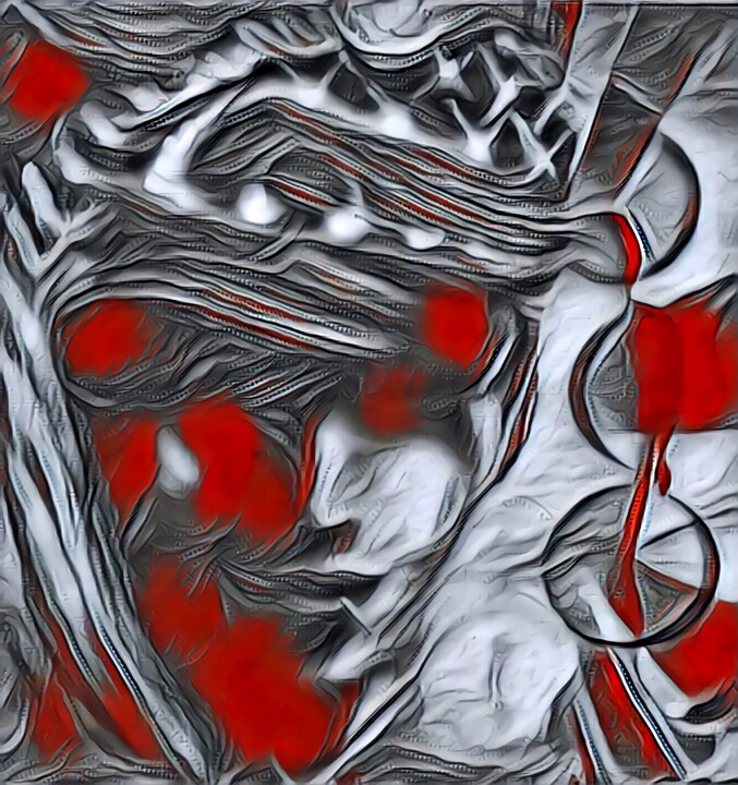 Digitale Kunst mit dem Titel ""Queen of the Night"" von Tom Haespi, Original-Kunstwerk, Digitale Malerei