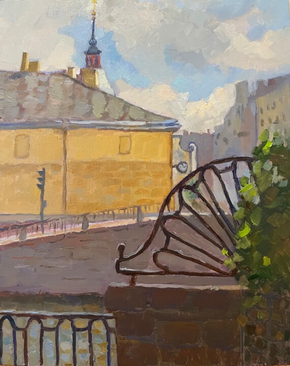 Painting titled "Laces of St.Petersb…" by Tomileka, Original Artwork, Oil