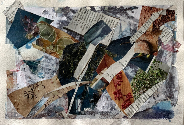 Collages titled "Scraps" by Tomoko Sawada, Original Artwork, Collages