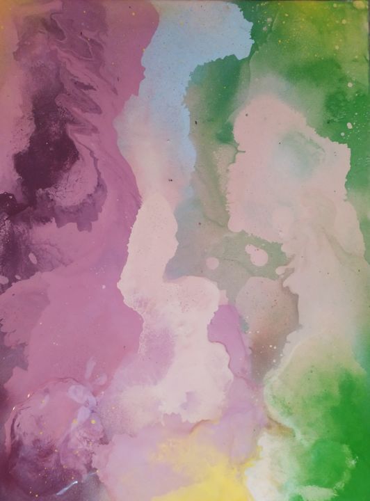 Painting titled "1 of 3" by Tomáš Backa, Original Art, Spray paint