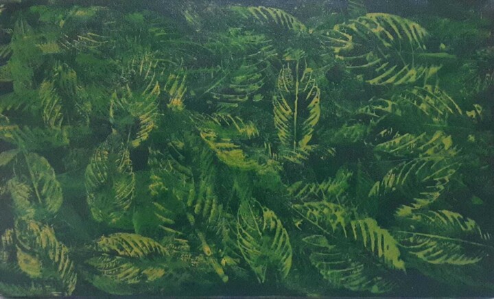 Painting titled "Amazônia" by Ton Coutinho, Original Artwork, Acrylic