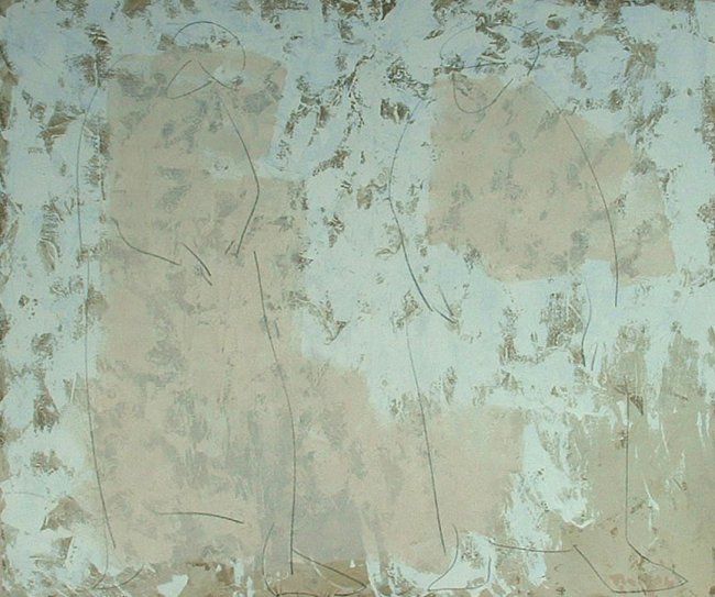 Ζωγραφική με τίτλο "CROSSING THE SPACE…" από Toni Al, Αυθεντικά έργα τέχνης, Ακρυλικό