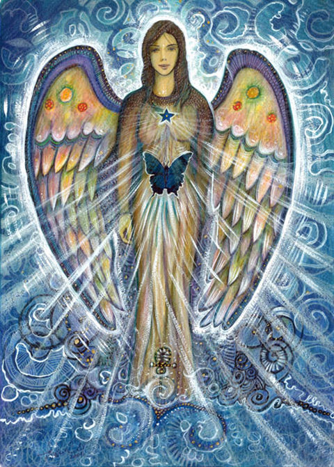 Butterfly Angel Painting by Toni Carmine Salerno | Artmajeur