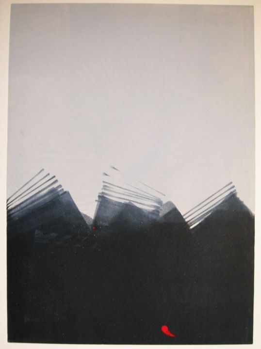 Gravures & estampes intitulée "monotype.jpg" par Toni Dimovski, Œuvre d'art originale