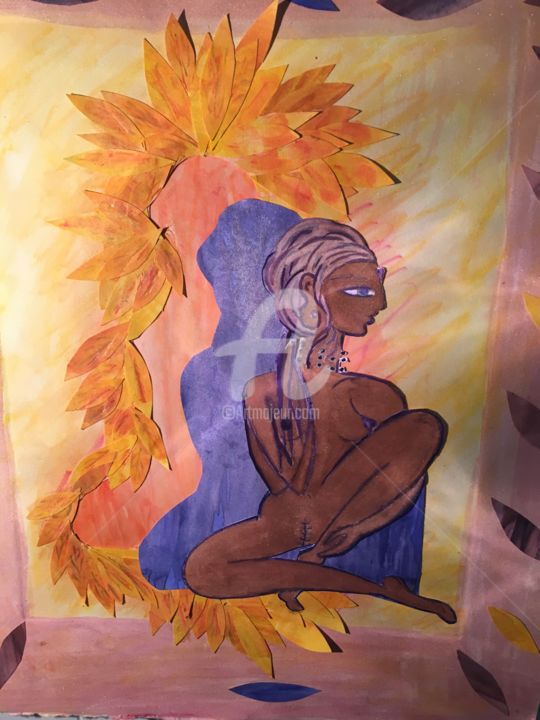 Drawing titled "KATOUCHA 47" by Toni Barca, Original Art,
