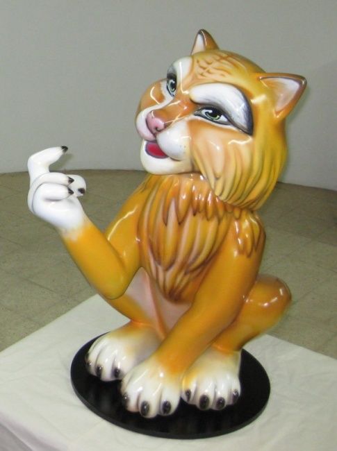 Sculpture titled "'Gato' - p/ Clínica…" by Toni Ginja, Original Artwork