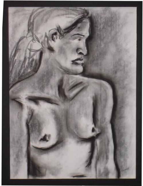 Dessin intitulée "Female Nude #13" par Toni Medford, Œuvre d'art originale