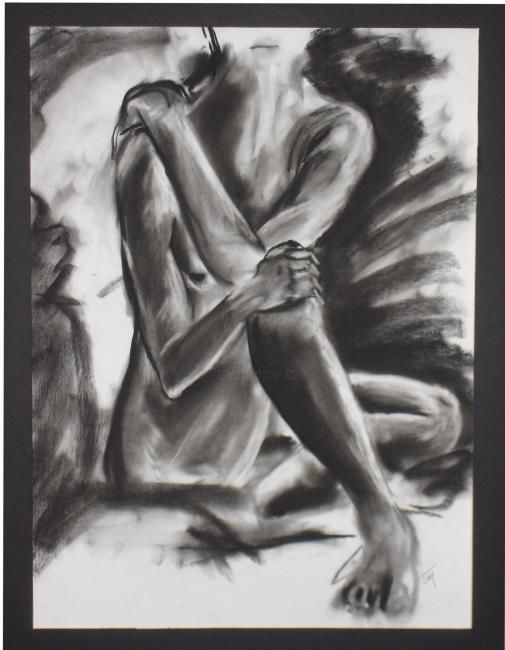 Drawing titled "Female Nude #19" by Toni Medford, Original Artwork